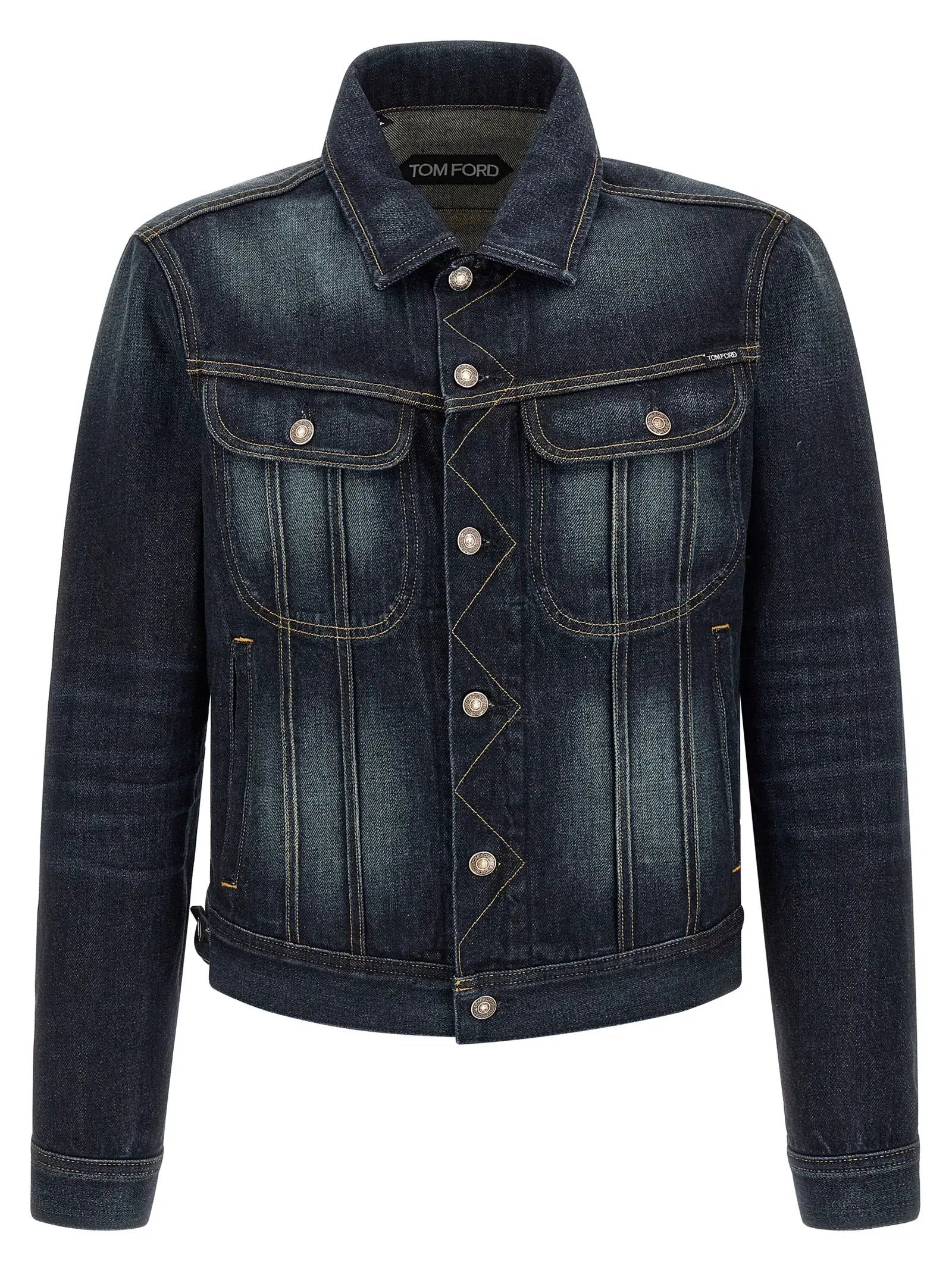 Tom Ford Blue Cotton Denim Jacket