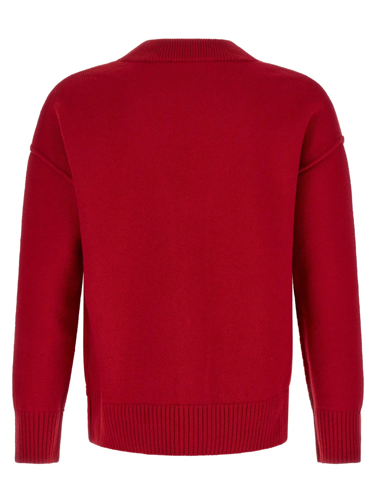 Ami Paris Multicolor Wool Cardigan