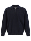 Roberto Collina Blue Merino Wool Polo Shirt