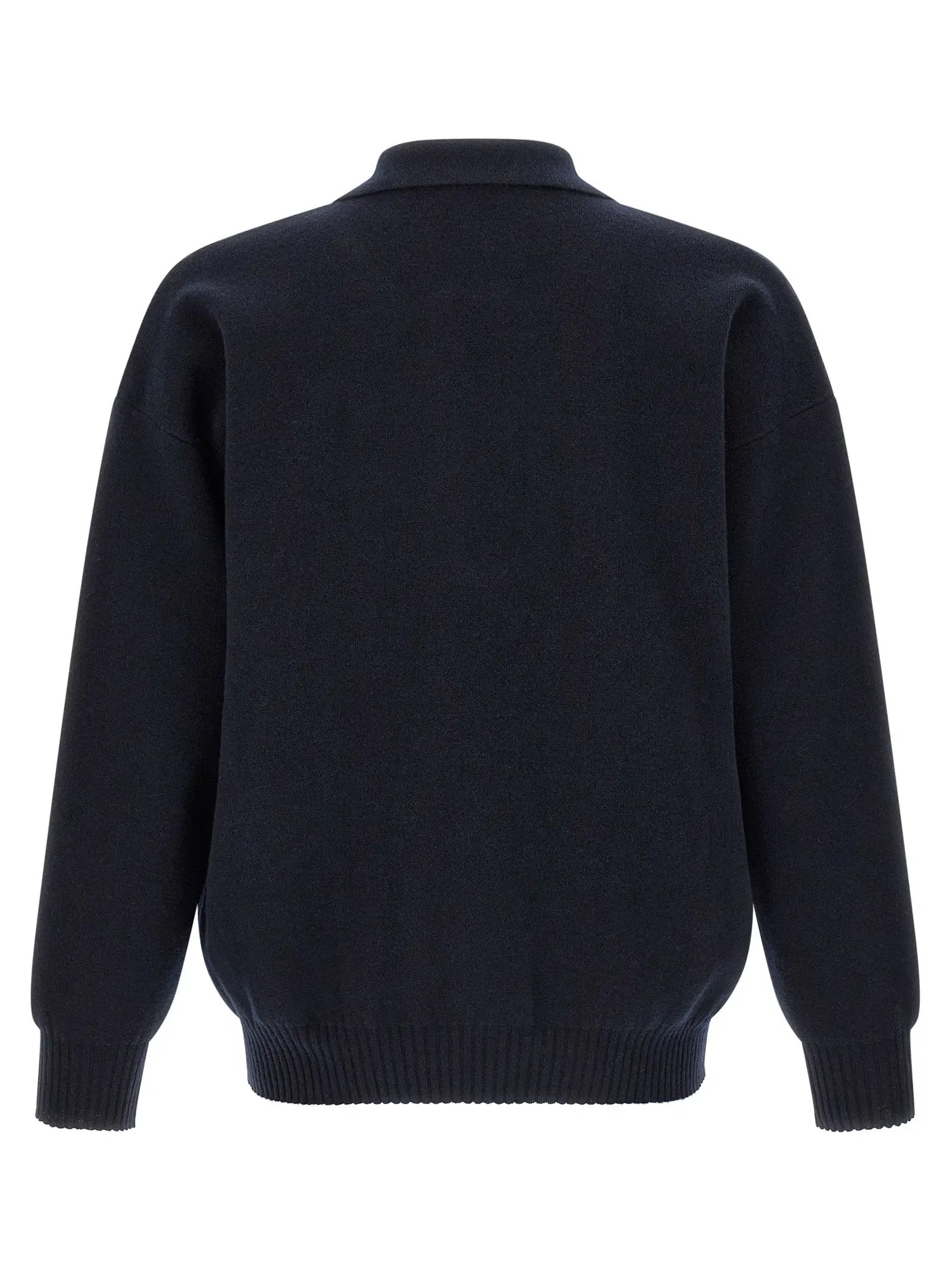 Roberto Collina Blue Merino Wool Polo Shirt