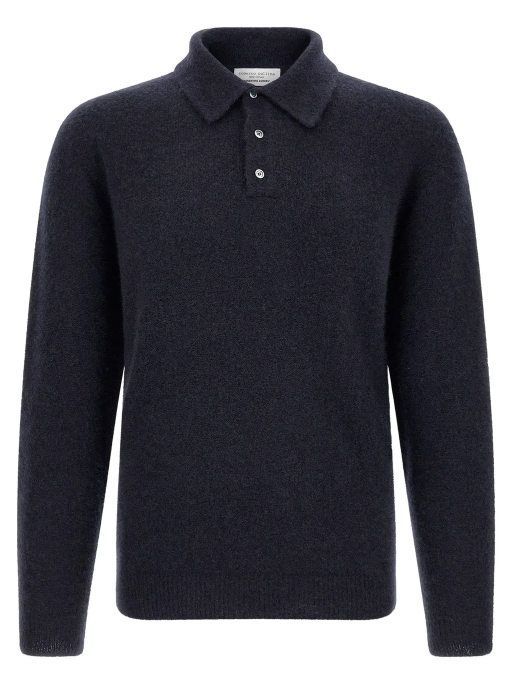 Roberto Collina Blue Cashmere Polo Shirt