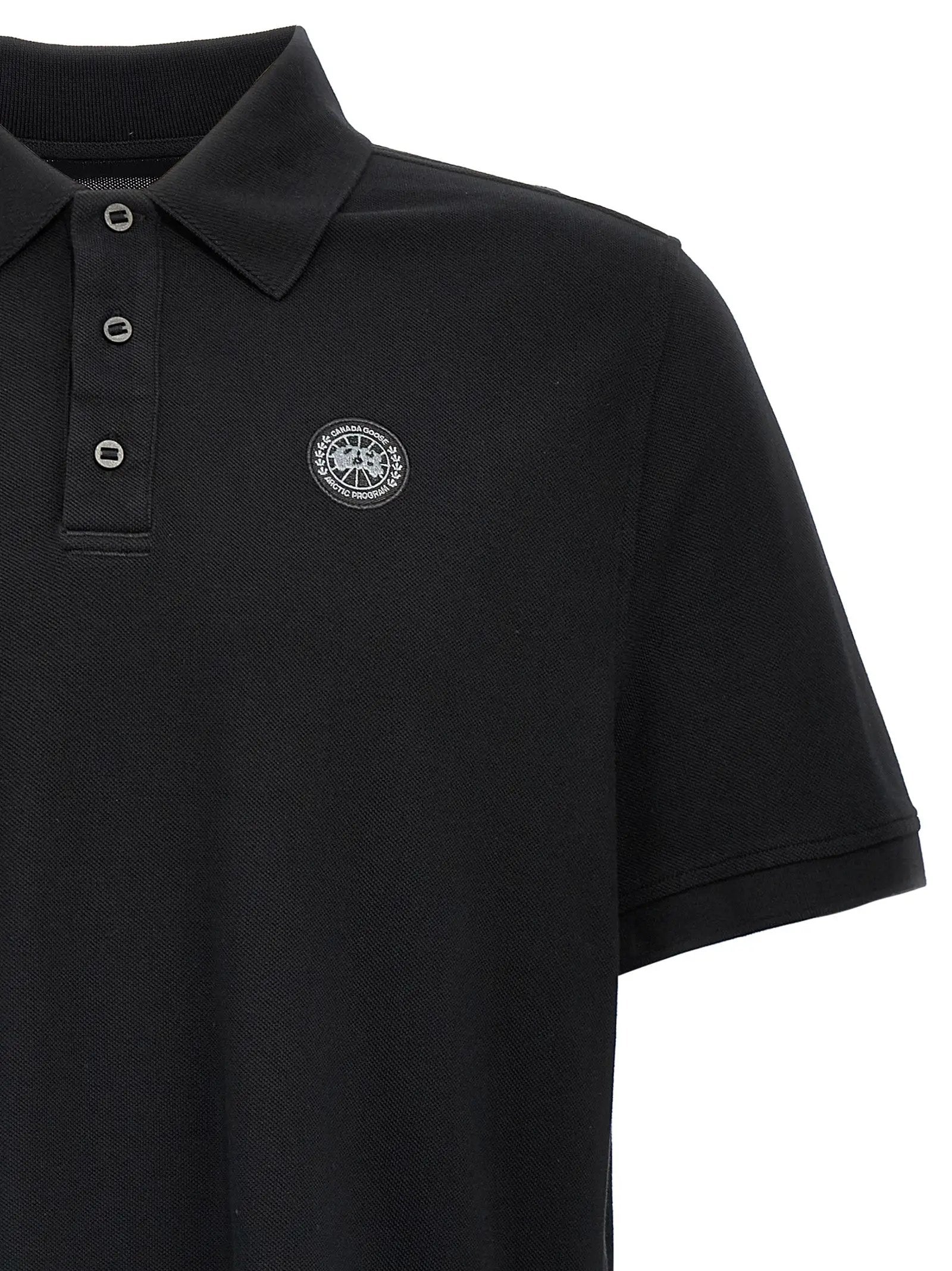 Canada Goose Canada Goose Black Cotton Polo Shirt