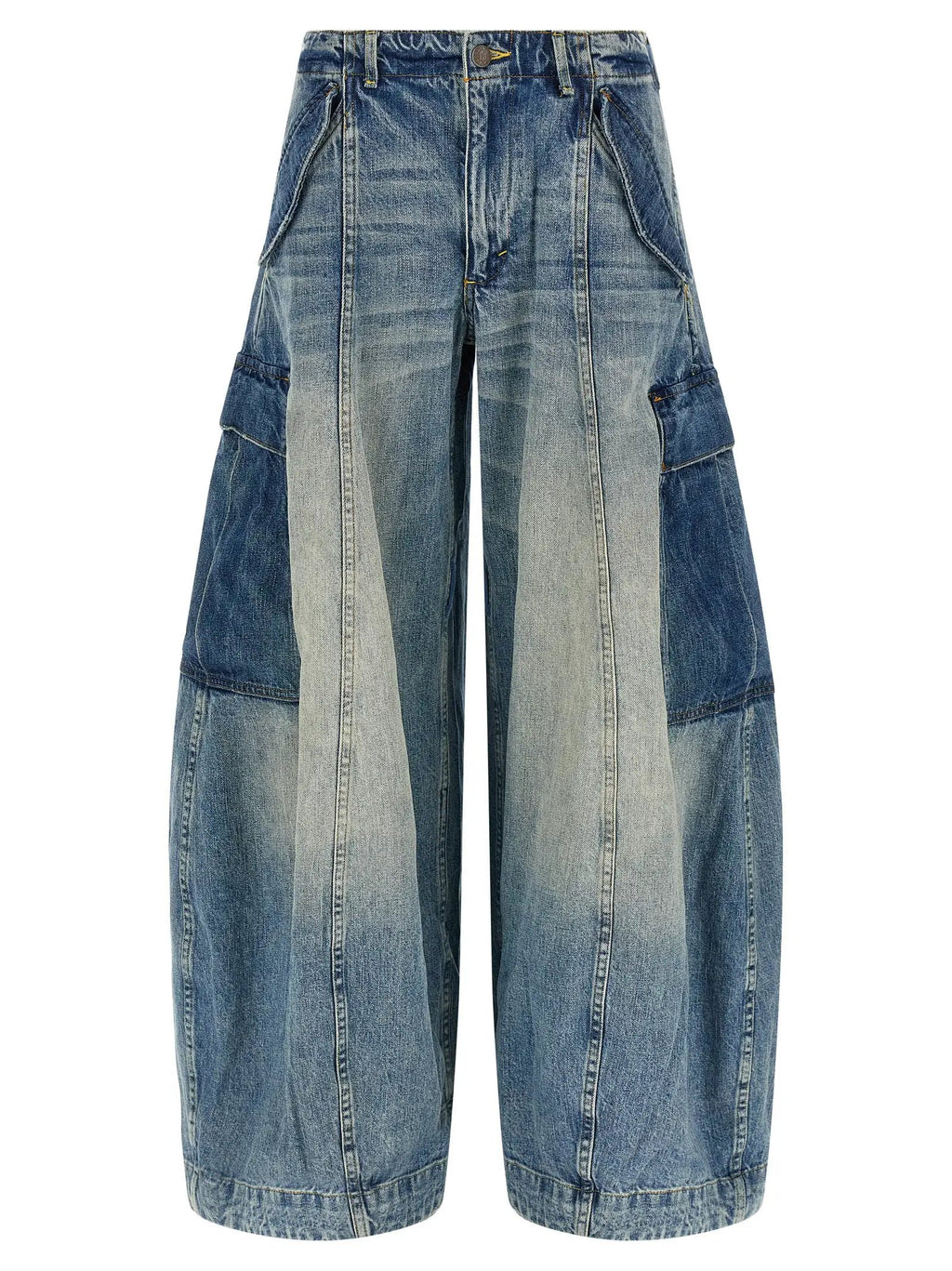 R13 Blue Cotton Jeans Denim