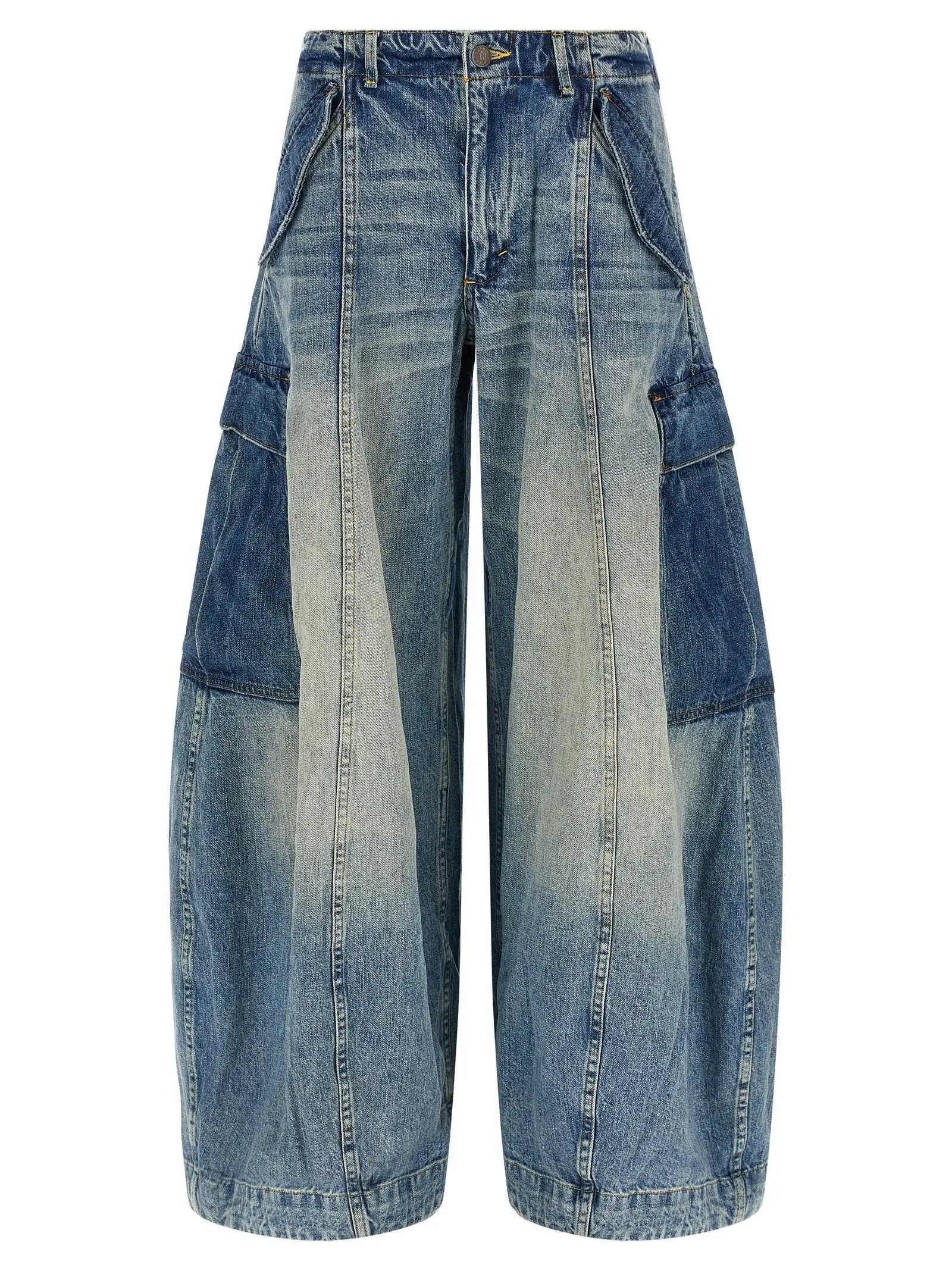 R13 Blue Cotton Jeans Denim
