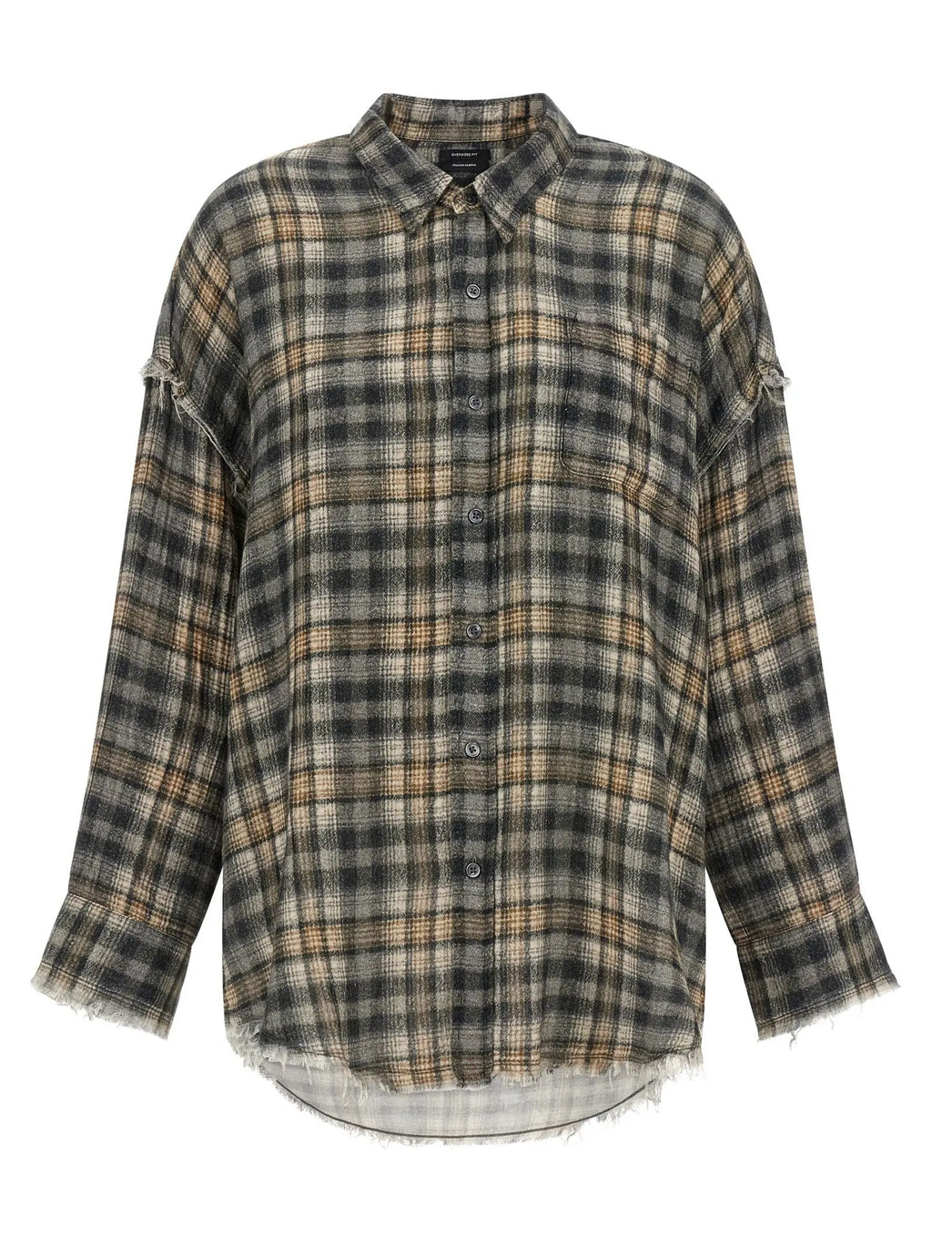 R13 Gray Cotton Blouse