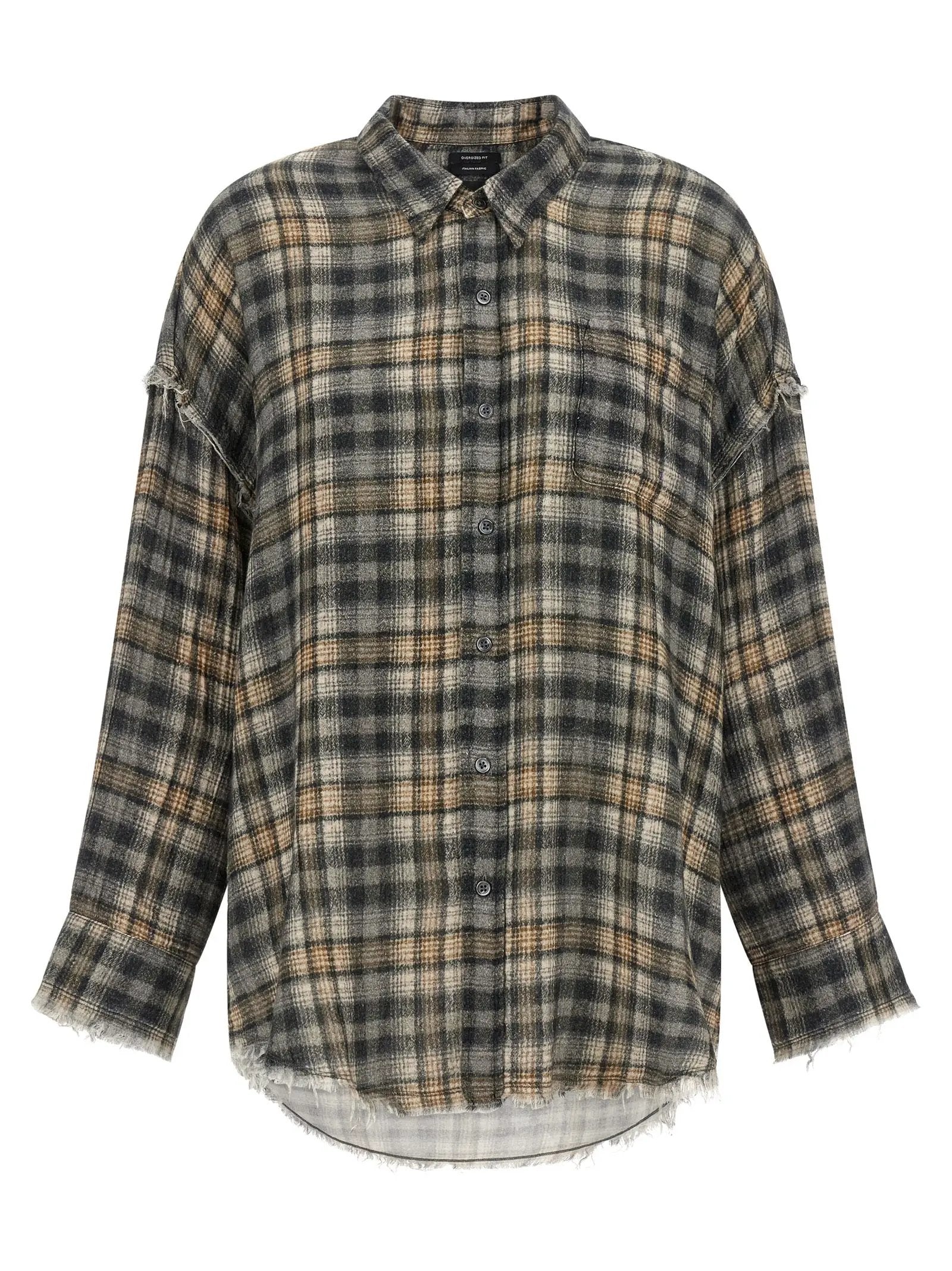 R13 Gray Cotton Blouse
