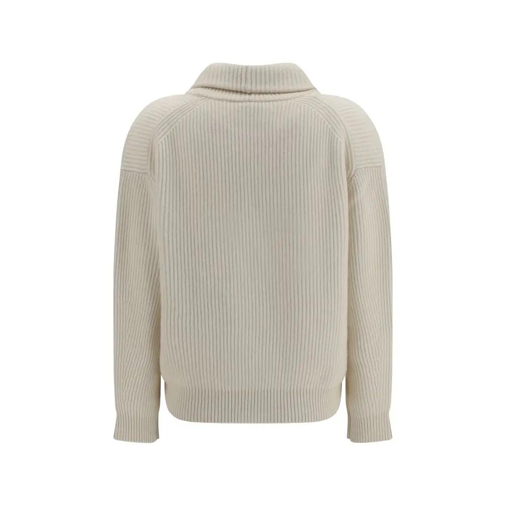 Forte_Forte White Wool Oves Aries Cardigan