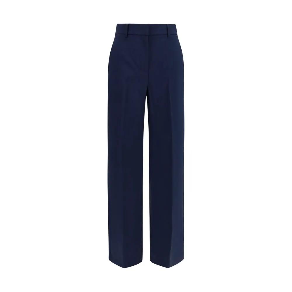 Max Mara Blue Wool Oves Aries Casual Pants
