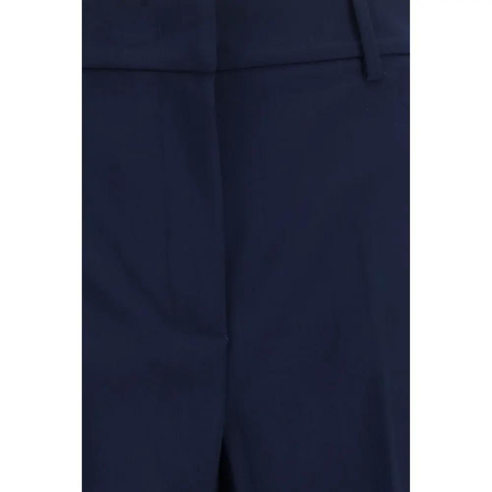 Max Mara Blue Wool Oves Aries Casual Pants