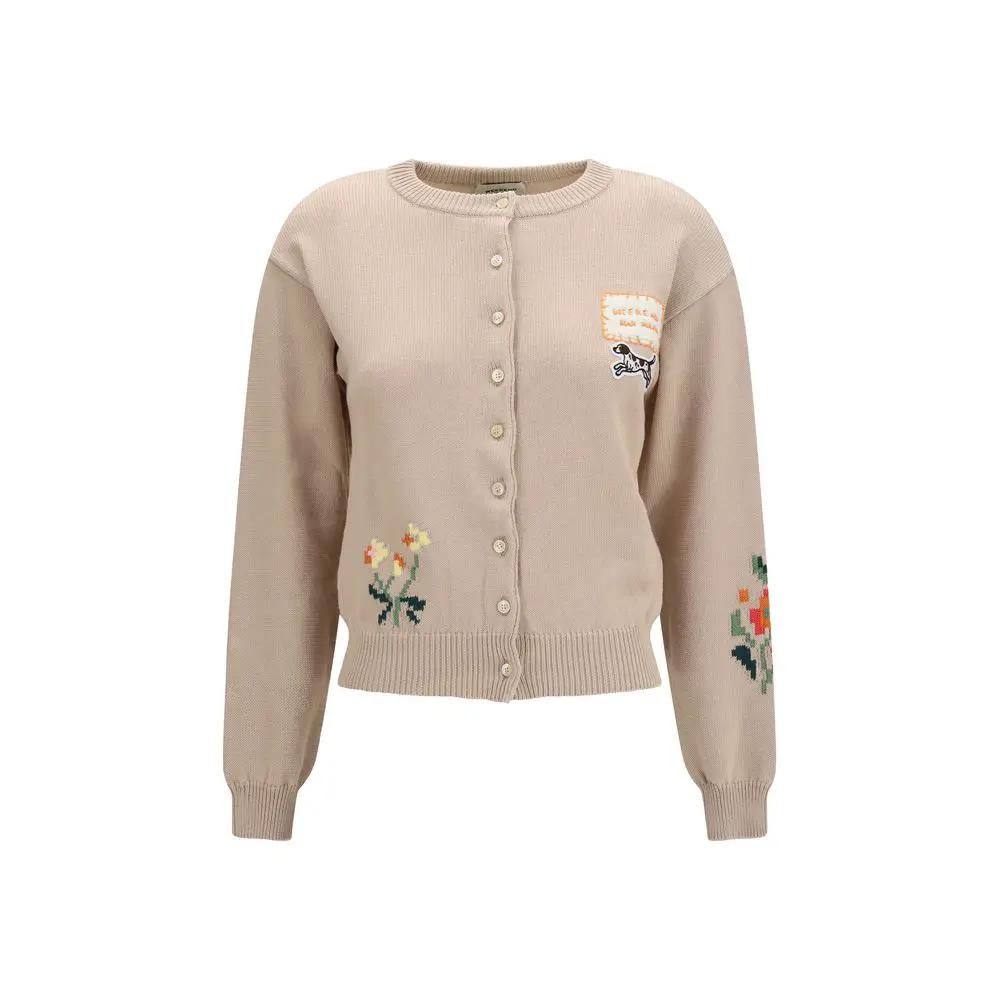 Max Mara Beige Cotton Cardigan