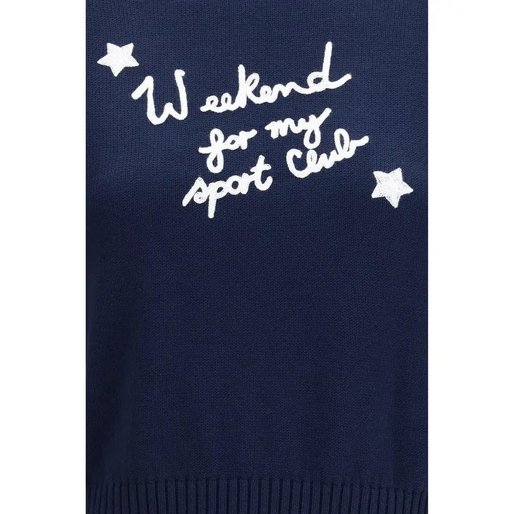 Max Mara Blue Cotton Sweatshirt