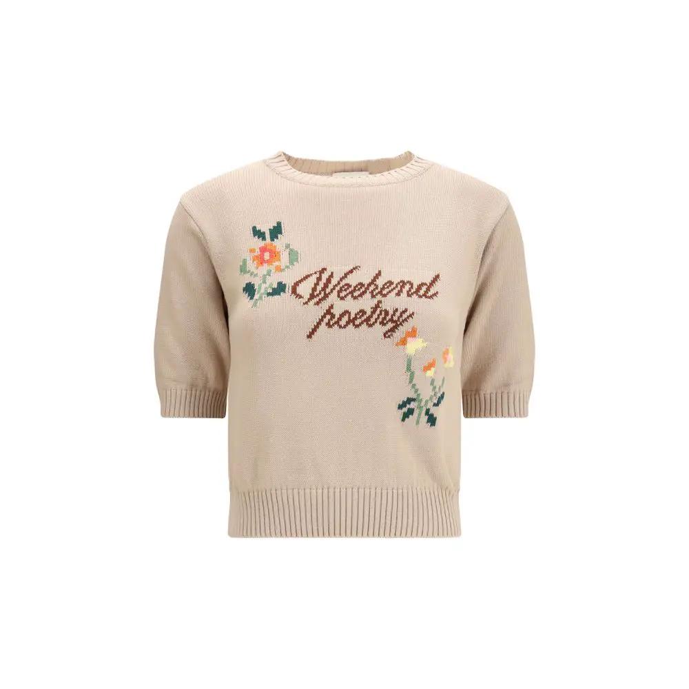 Max Mara Beige Cotton Sweatshirt