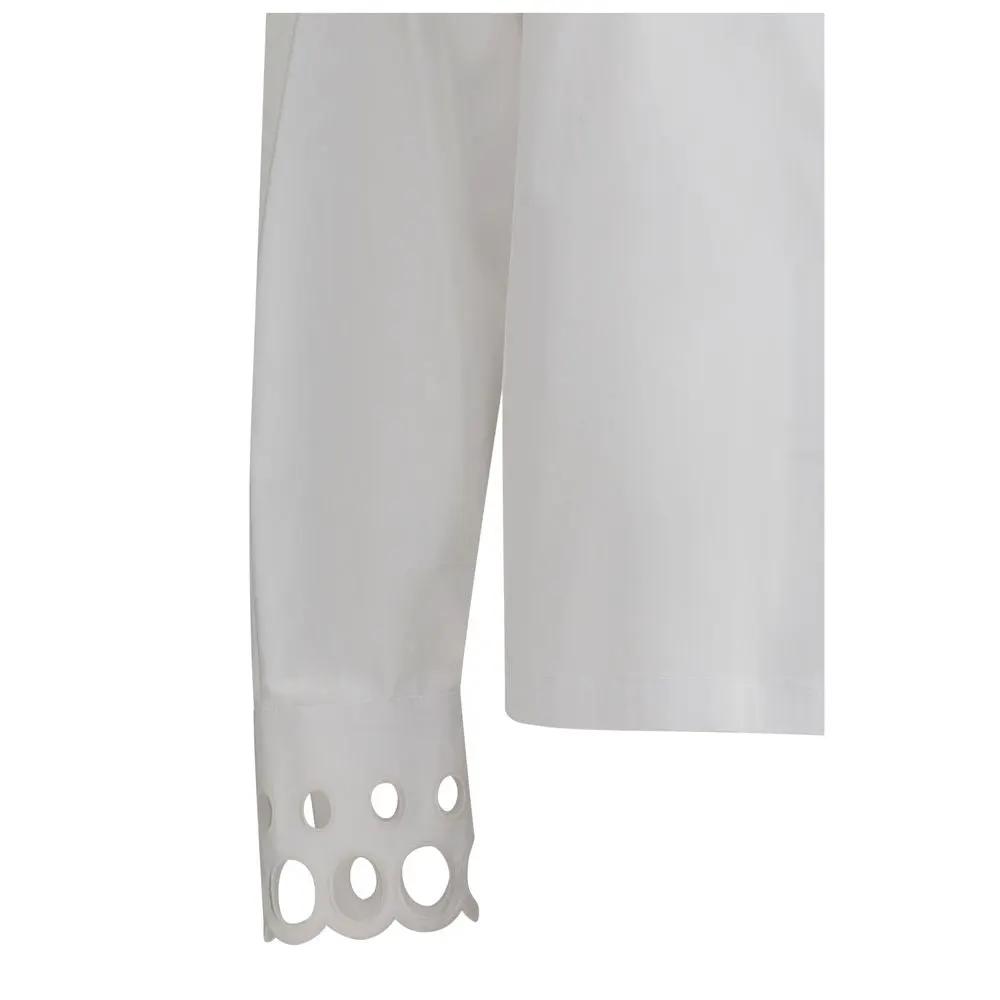 Max Mara White Cotton Dress Shirt