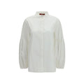 Max Mara White Cotton Blouse