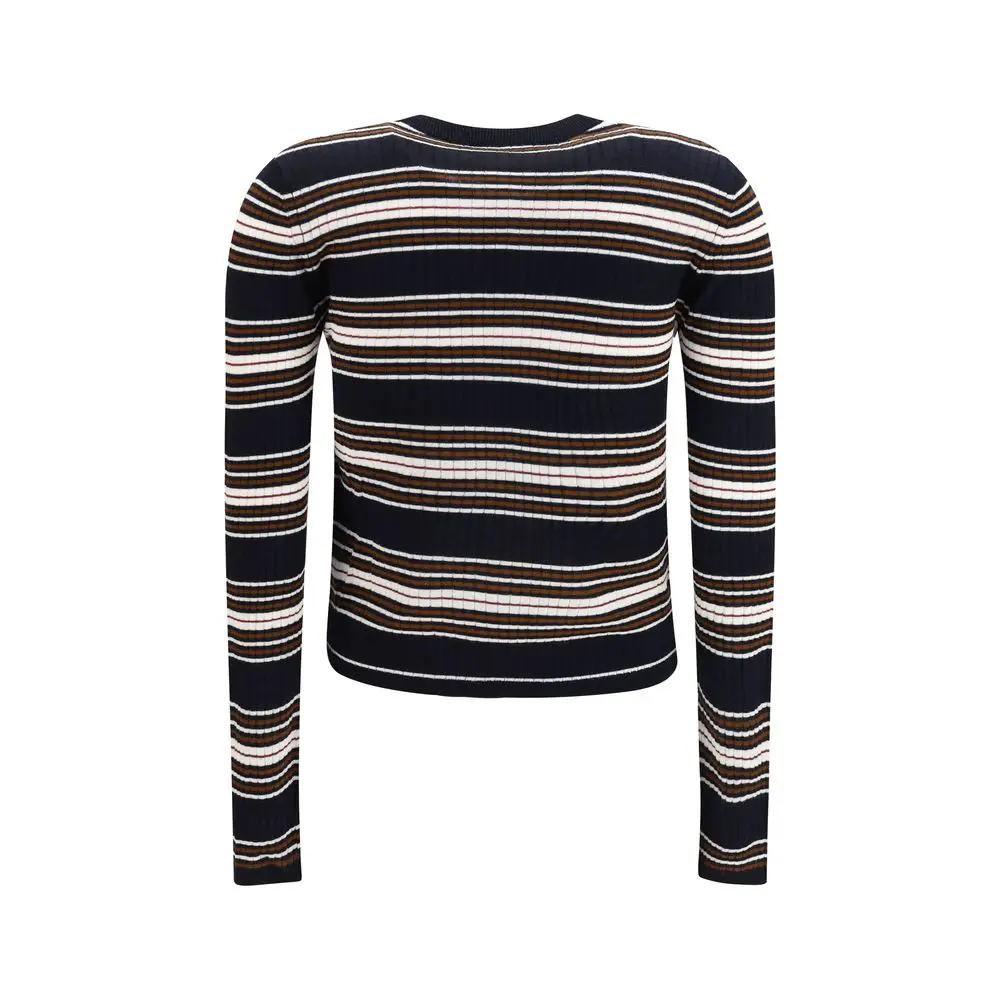 Max Mara Blue Silk Cardigan