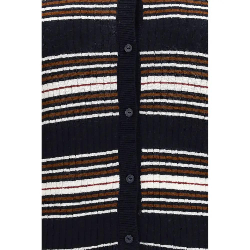 Max Mara Blue Silk Cardigan
