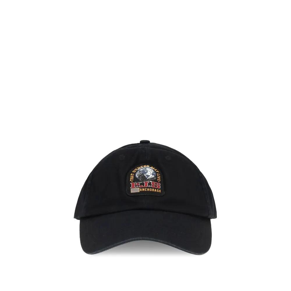 Parajumpers Black Cotton Cap (Baseball Hat)