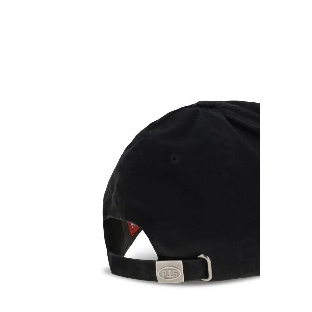 Parajumpers Black Cotton Cap (Baseball Hat)