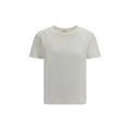 Saint Laurent White Cotton T-Shirt