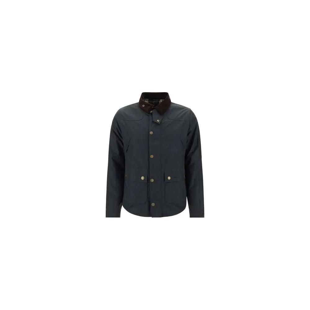 Barbour Black Cotton Full-Length Jacket