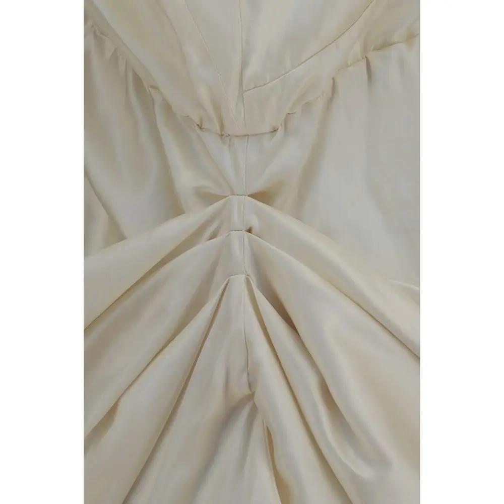 Magda Butrym Beige Viscose Cocktail Dress