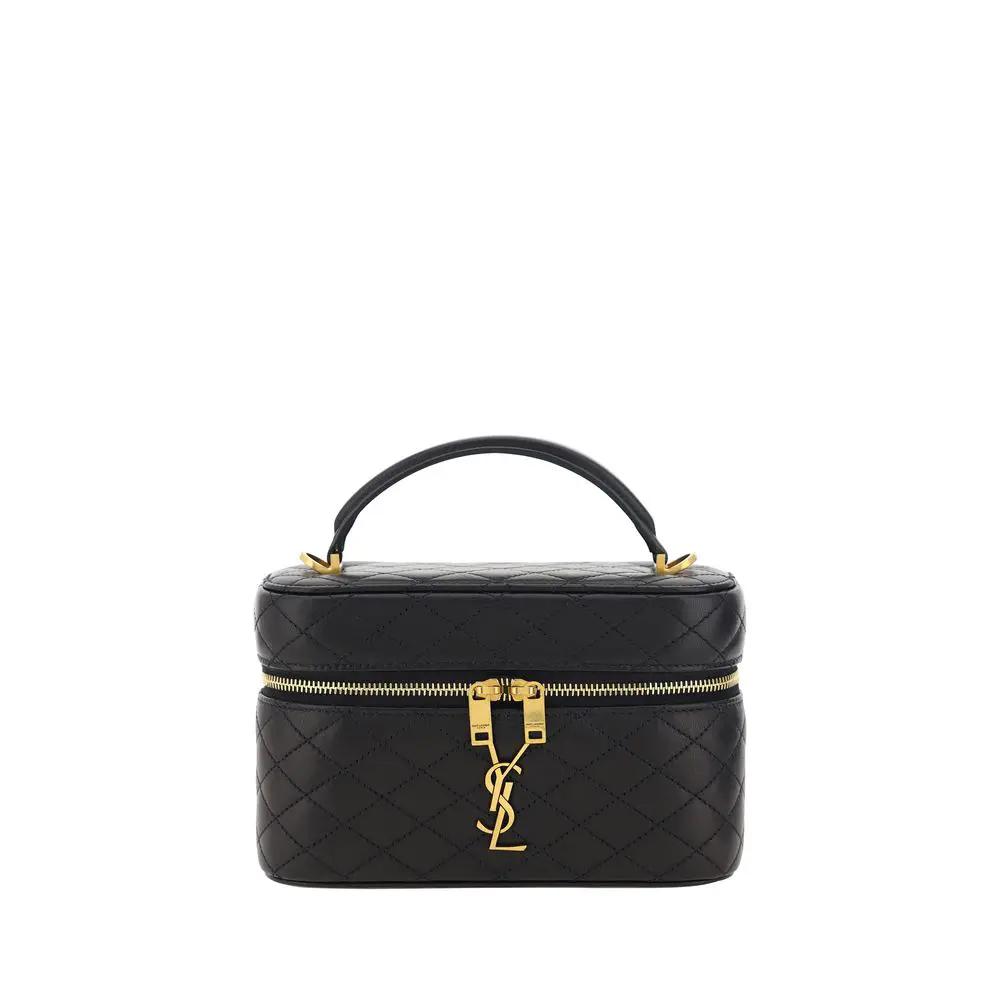 Saint Laurent Black Lamb Ovis Aries Aries Shoulder Bag