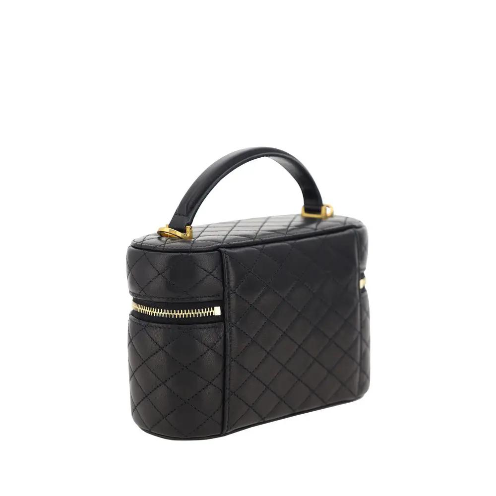 Saint Laurent Black Lamb Ovis Aries Aries Shoulder Bag
