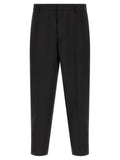 Jil Sander Black Virgin Wool Cropped Pants