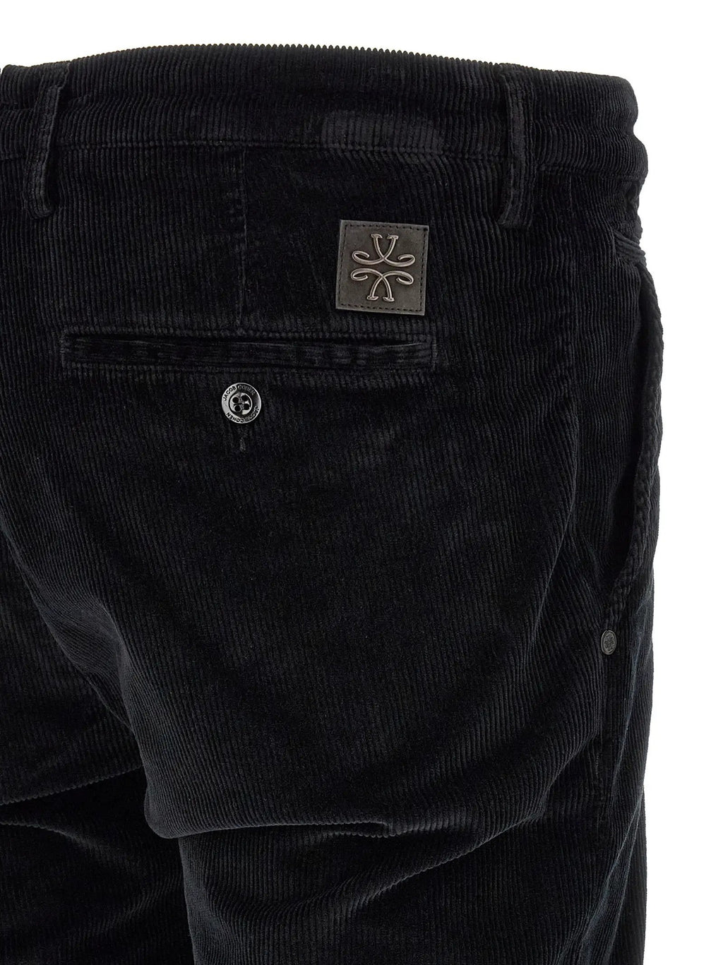 Jacob Cohen Black Cotton Chino Pants