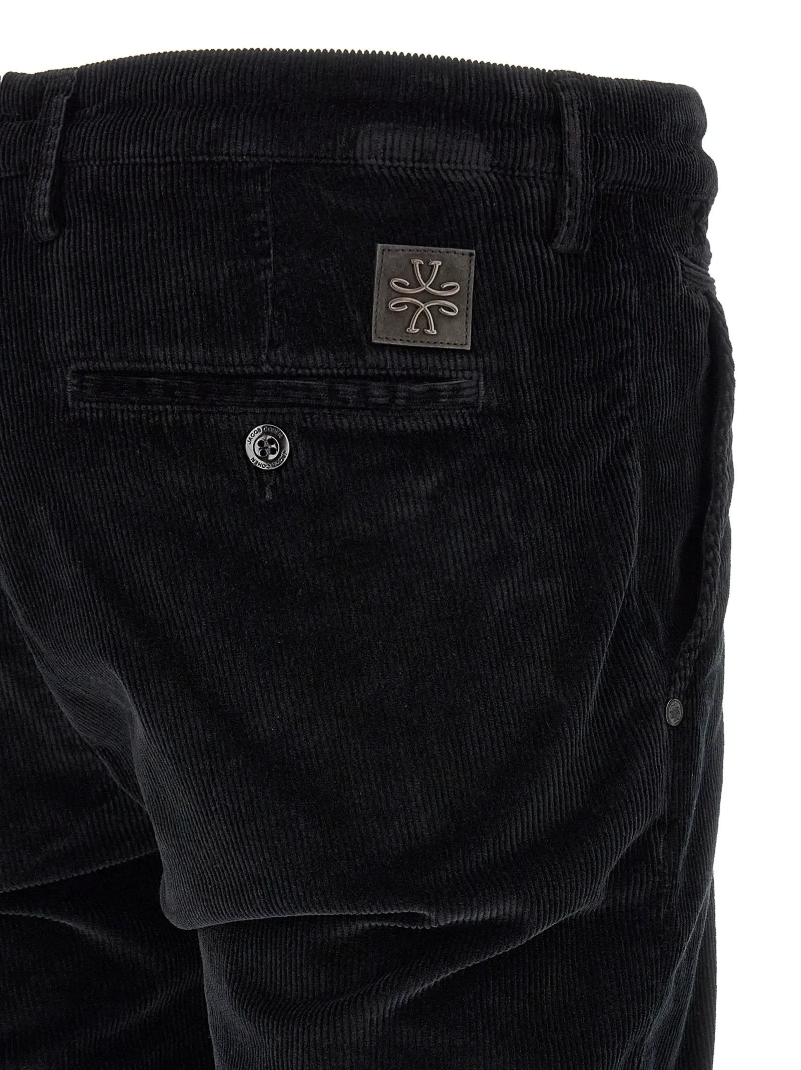 Jacob Cohen Black Cotton Chino Pants