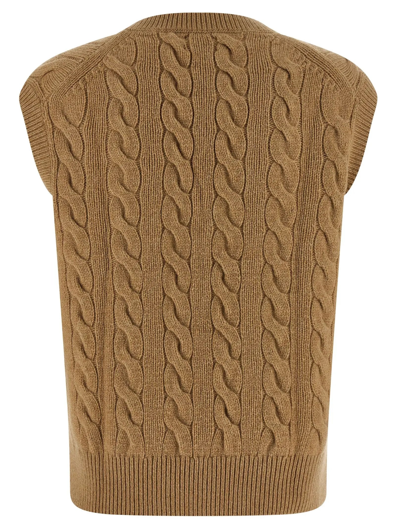Polo Ralph Lauren Beige Wool Sleeveless Jacket