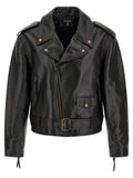 Balmain Black Calfskin Leather Jacket