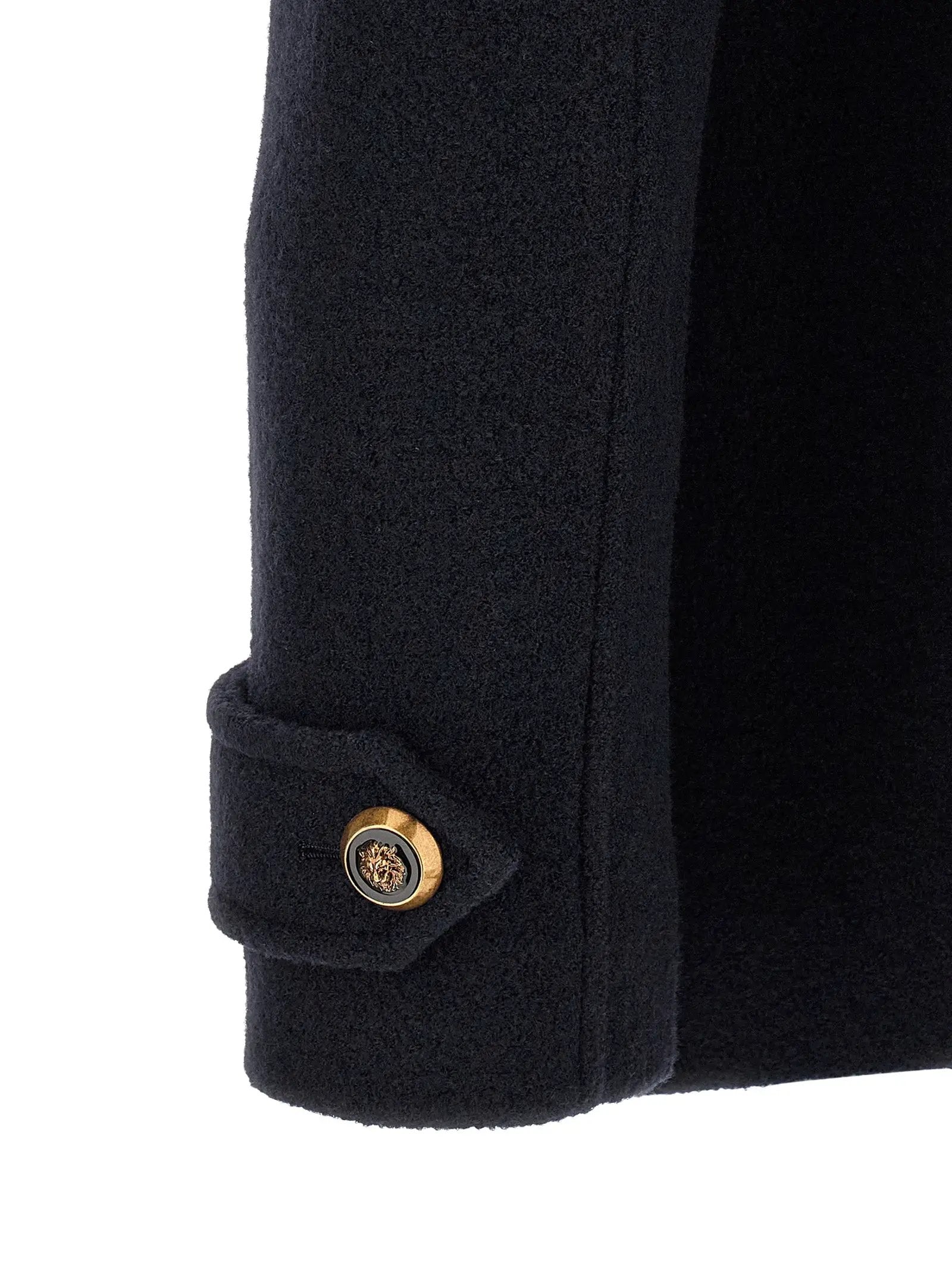 Balmain Blue Virgin Wool Coat