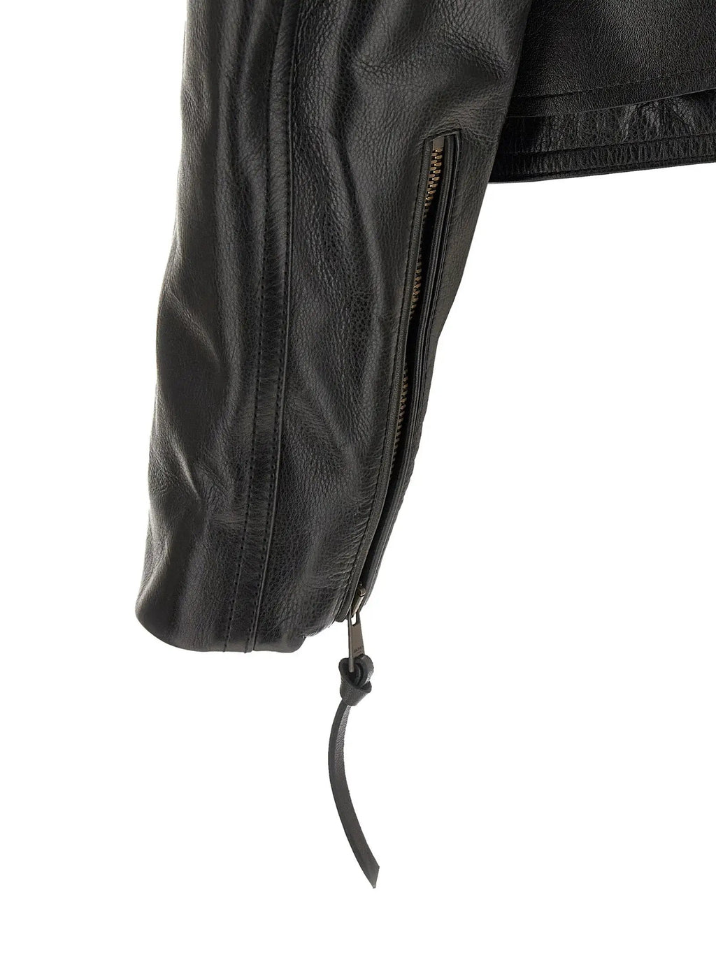 Balmain Black Calfskin Leather Jacket