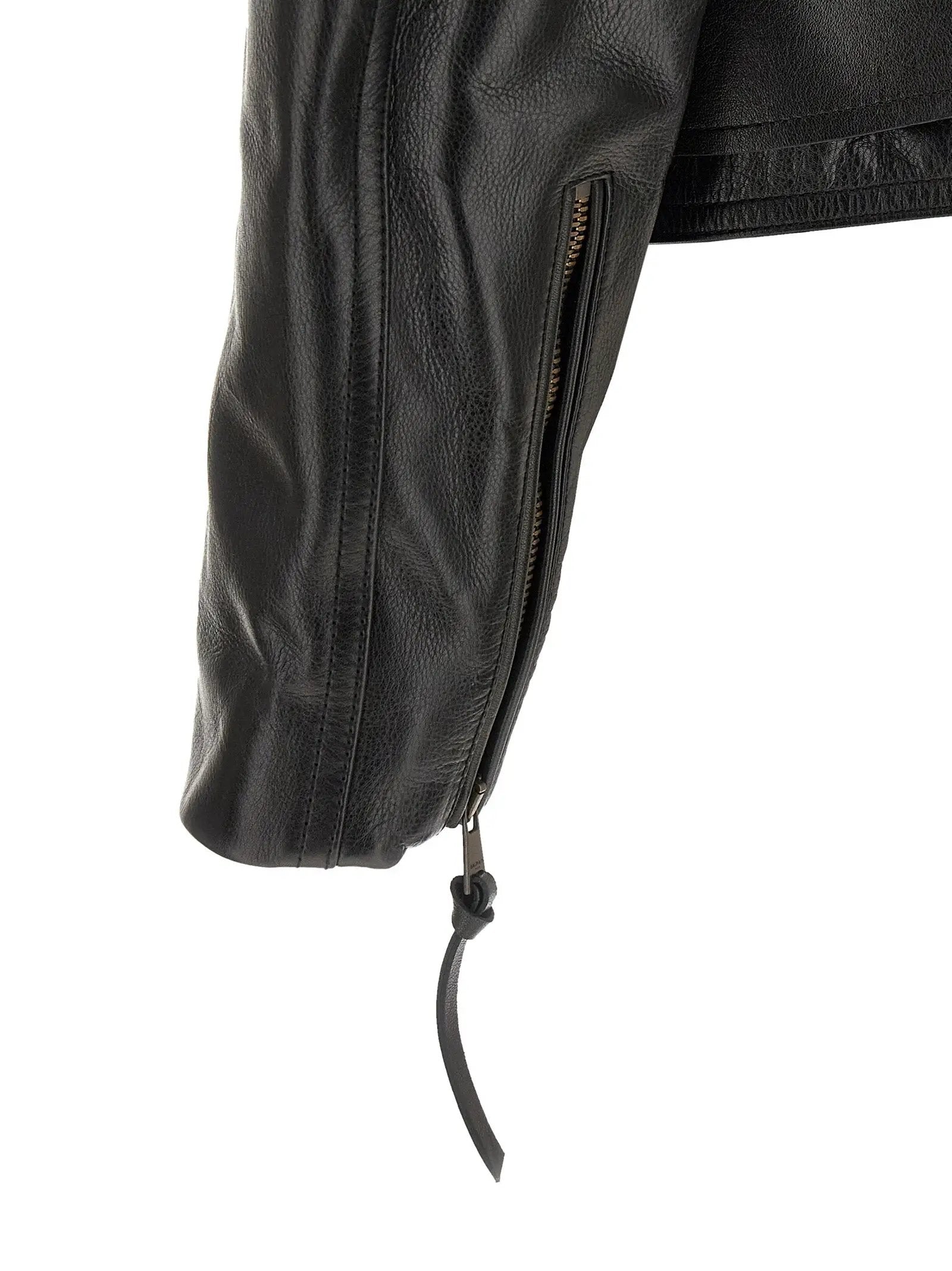 Balmain Black Calfskin Leather Jacket