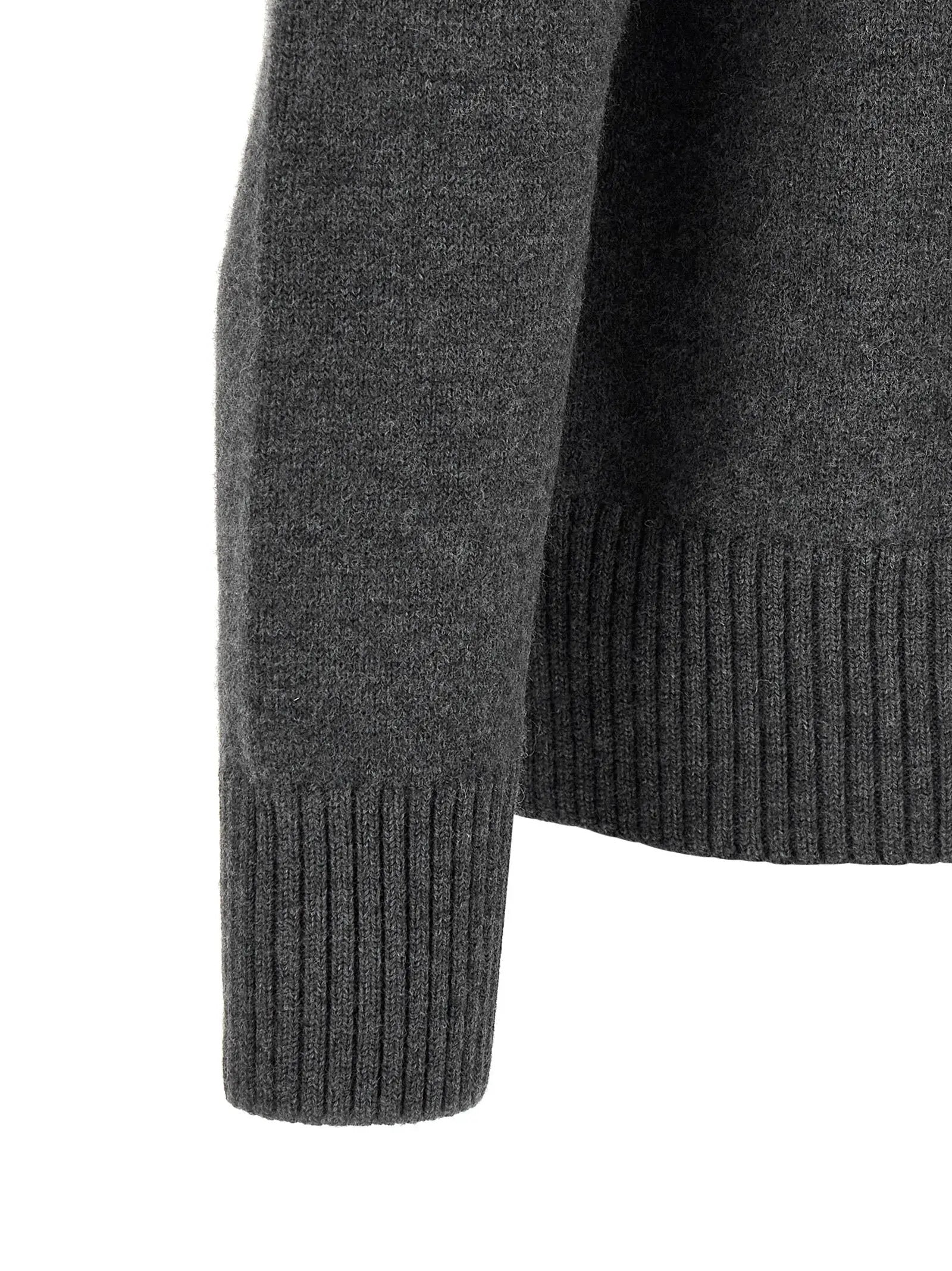 Ami Paris Gray Wool Cardigan