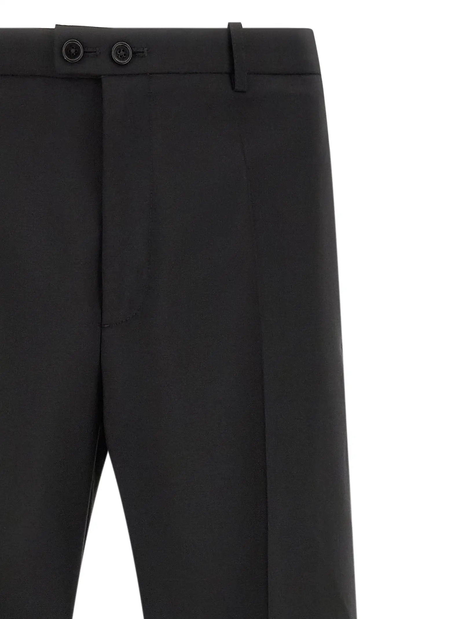 Jil Sander Black Virgin Wool Dress Pants