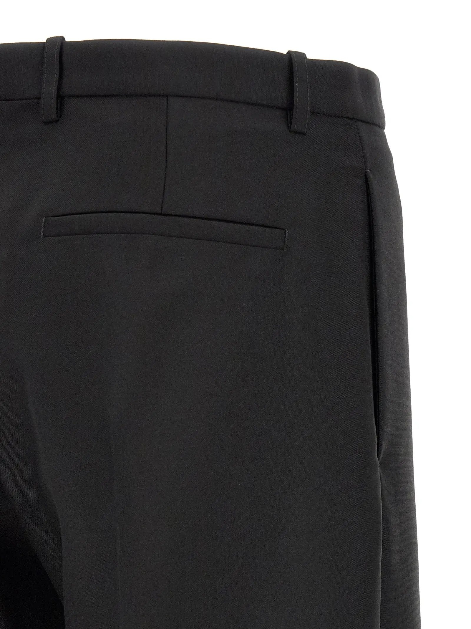 Jil Sander Black Virgin Wool Dress Pants