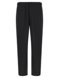 Lardini Black Virgin Wool Dress Pants