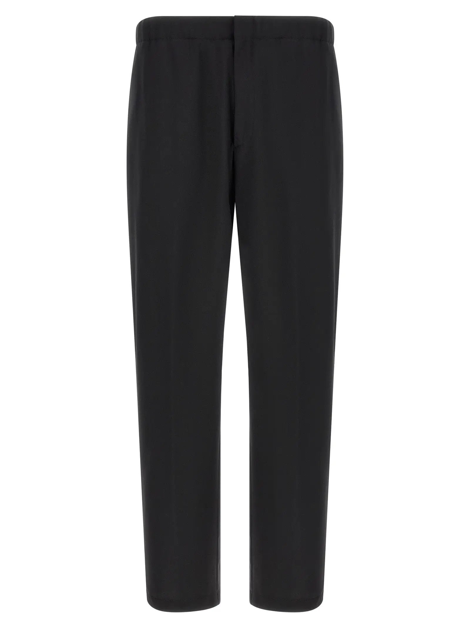 Lardini Black Virgin Wool Dress Pants