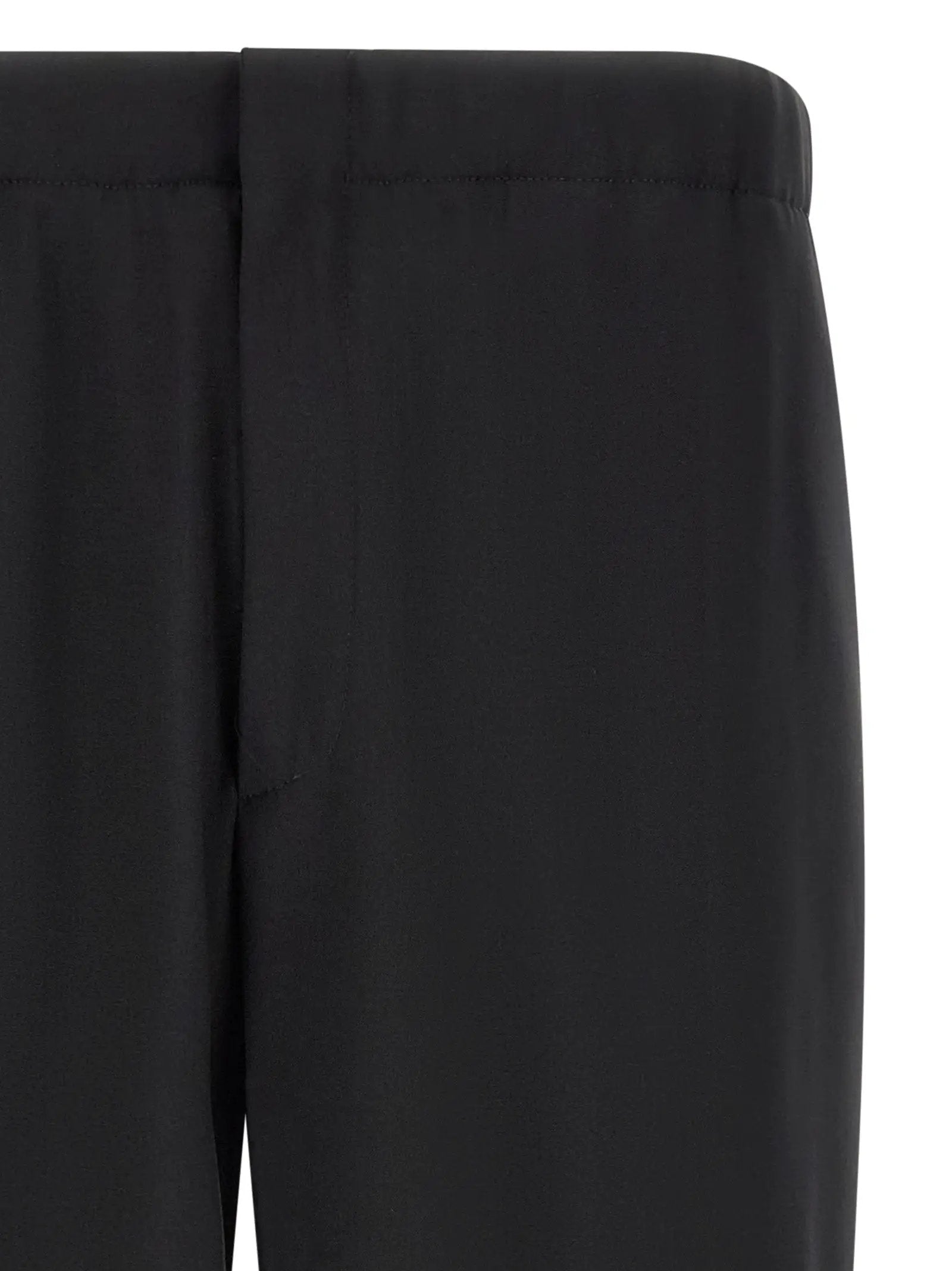 Lardini Black Virgin Wool Dress Pants