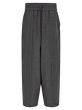 Ami Paris Gray Virgin Wool Casual Pants