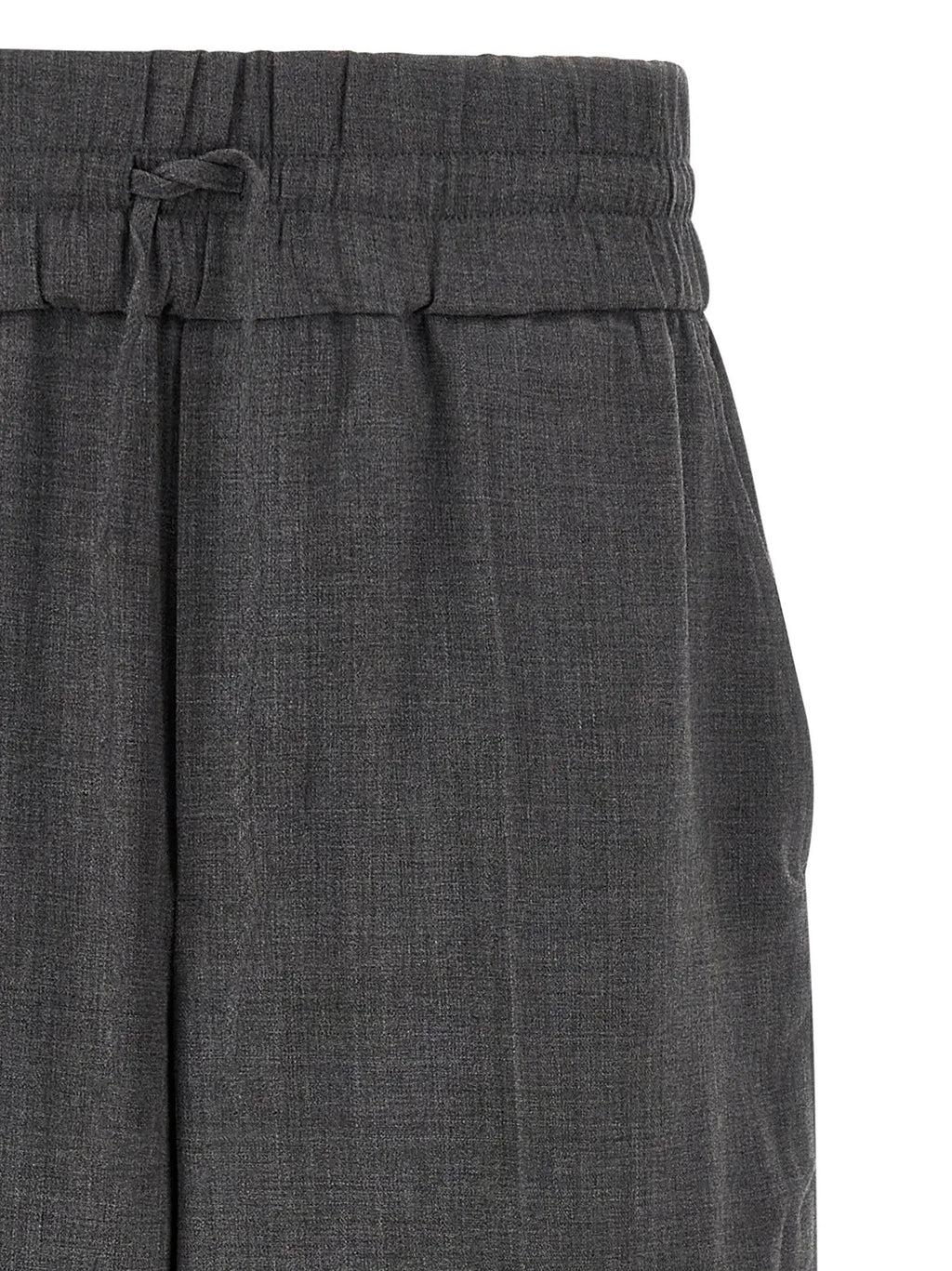 Ami Paris Gray Virgin Wool Casual Pants