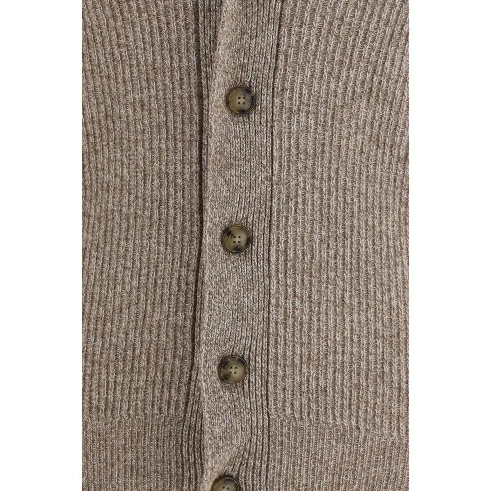 Brooksfield Brooksfield Beige Wool Oves Aries Cardigan