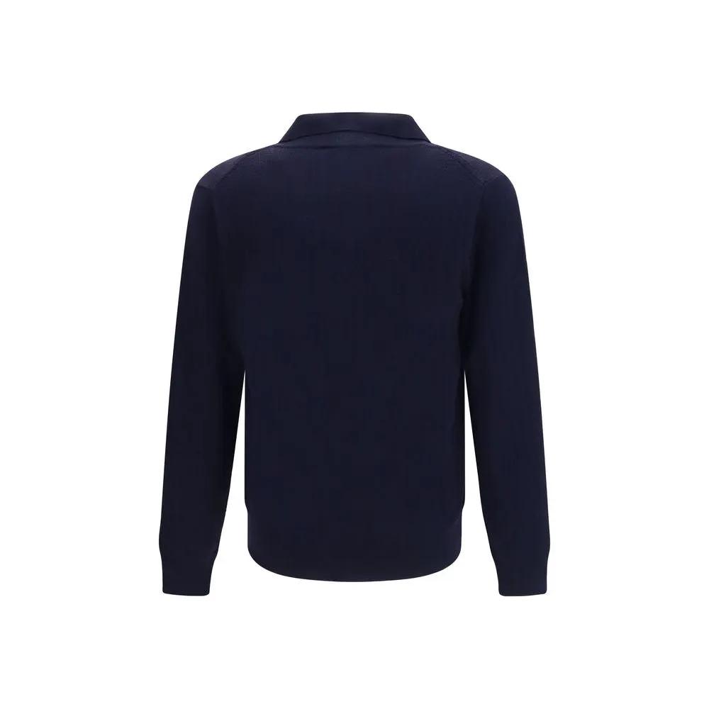 Brooksfield Brooksfield Blue Wool Oves Aries Cardigan