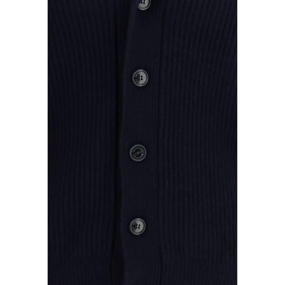 Brooksfield Brooksfield Blue Wool Oves Aries Cardigan