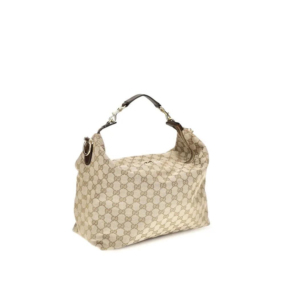 Gucci Gucci Beige Fabric Shoulder Bag