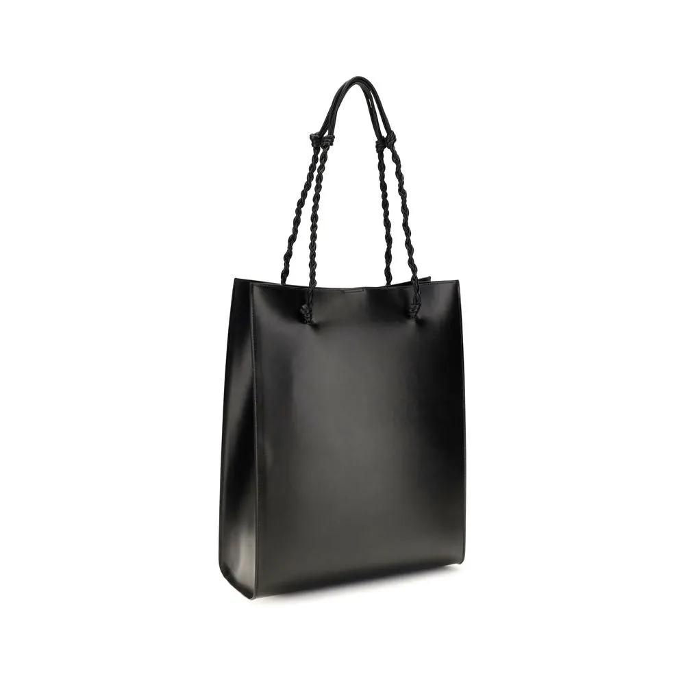 Jil Sander Jil Sander Black Calf Leather Bos Taurus Shoulder Bag