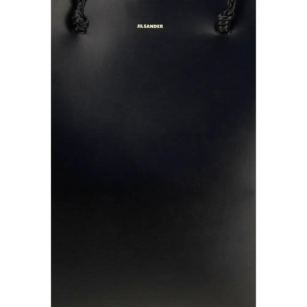 Jil Sander Jil Sander Black Calf Leather Bos Taurus Shoulder Bag