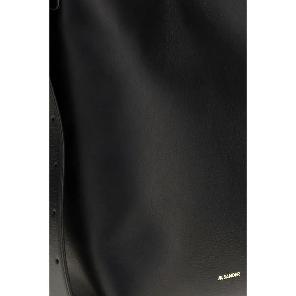 Jil Sander Jil Sander Black Calf Leather Bos Taurus Handbag